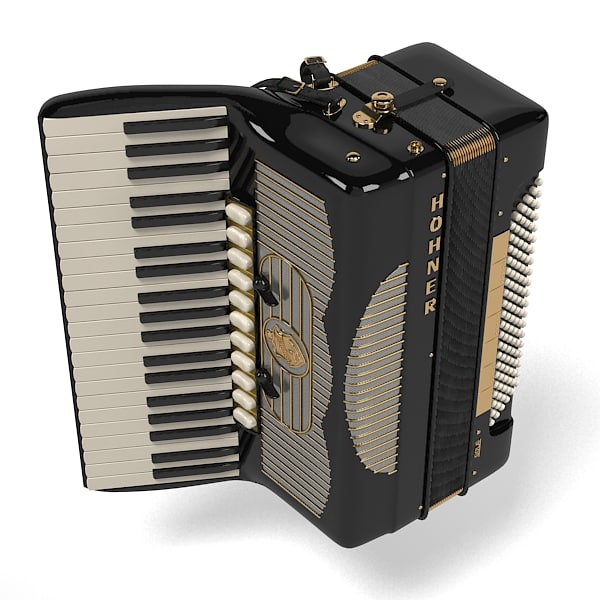3d model hohner accordion